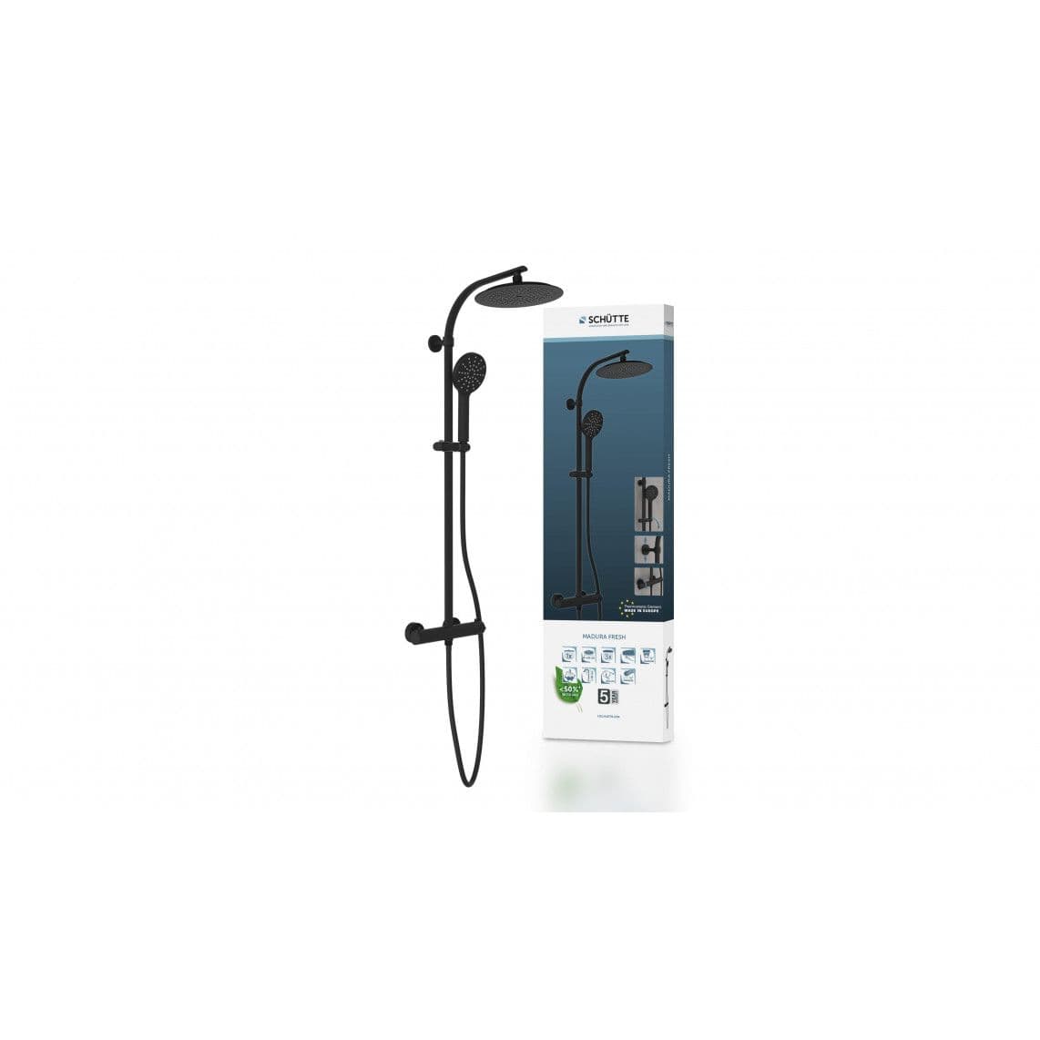 02277 Douche de tête, noir mat, par ex. pour 60076 vue 1