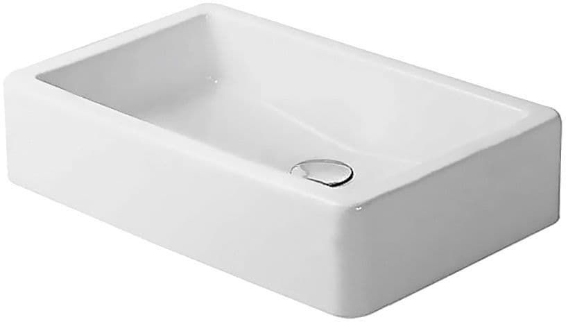 VASQUE A POSER VERO DURAVIT 600X380MM SANS PLAGE ROBINET/TROP-PLEIN BLANC vue 1