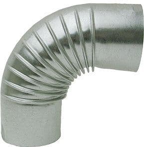 COUDE GALVA 90° 125MM vue 1