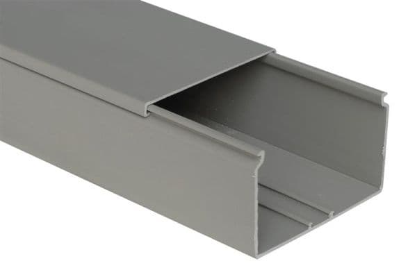 Goulotte hauteur 40 largeur 40mm longueur = 2m Gris vue 1