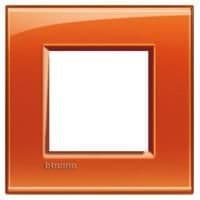 LivingLight - plaque rectangulaire 2 modules Orange vue 1