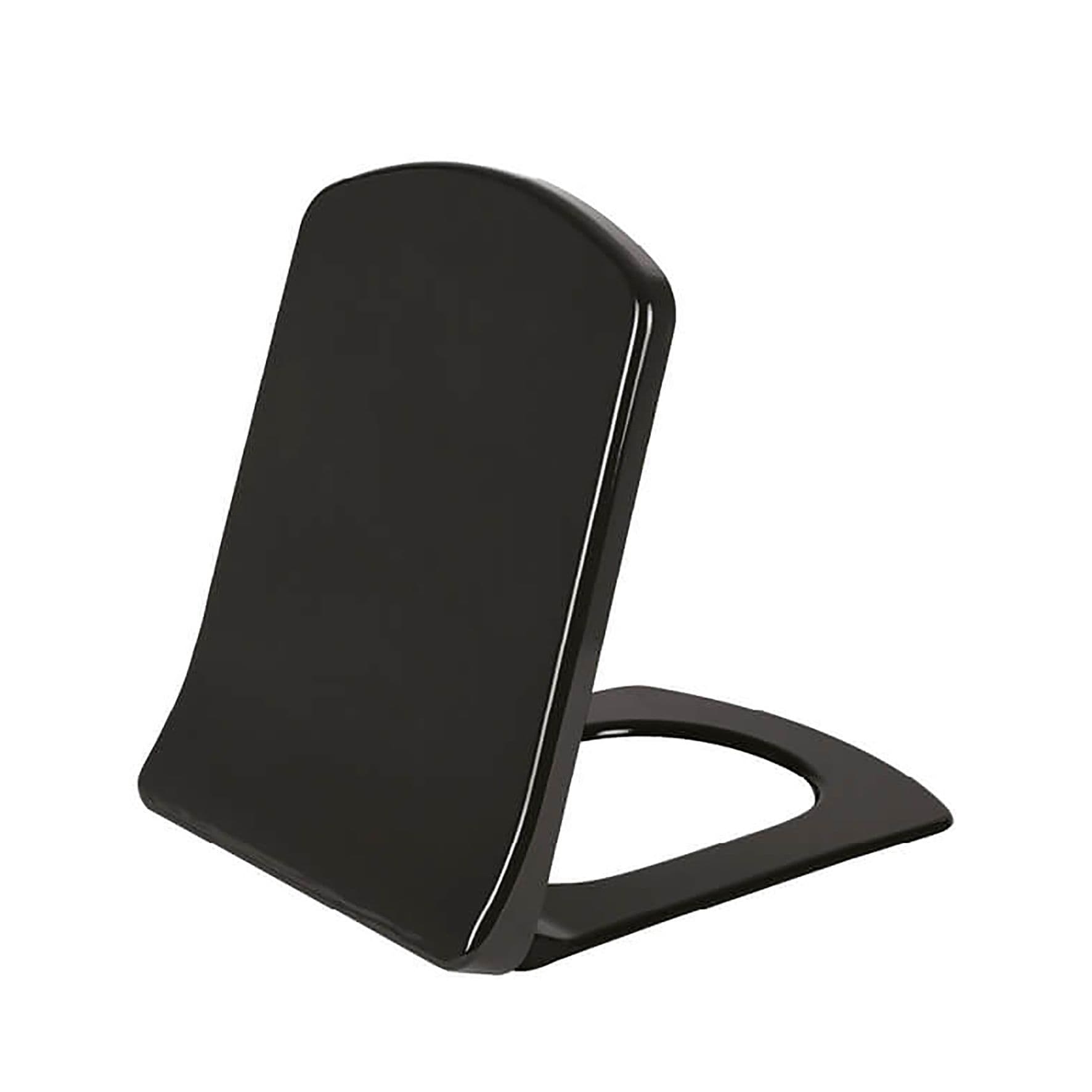 CREAVIT LARA ABATTANT WC - MODÈLE D - FREIN DE CHUTE - DÉCLIPSABLE - DUROPLAST - CHARNIÈRES EN INOX - NOIR CHARBON vue 1