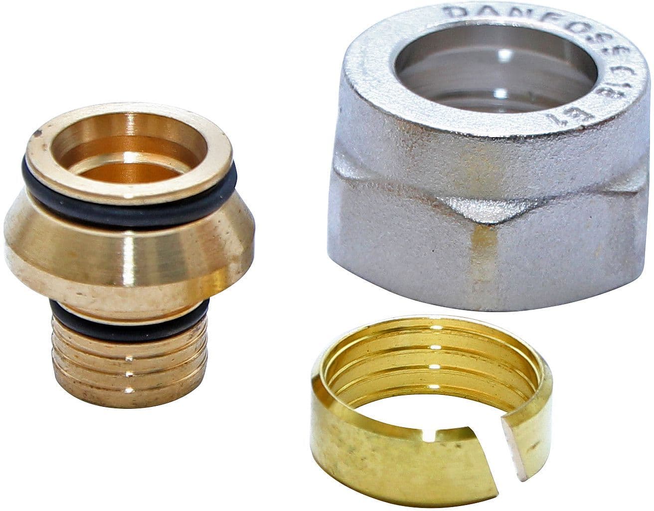 RACCORD A COMPRESSION DANFOSS TUBE VPE 3/4"F-18X2MM vue 1