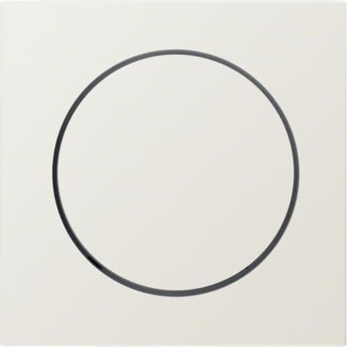 Enjoliveur avec bouton de réglage pour variateur rotatif Berker S.1 / B.3 / B.7 Blanc, brillant vue 1