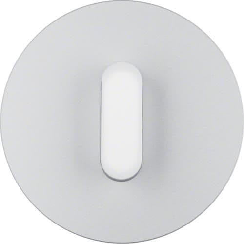 Plaque de recouvrement avec manette pour interrupteur rotatif / poussoir Serie R.classic Alu, Blanc vue 1