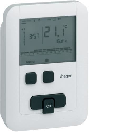 Thermostat programmable Eco 7 jours - piles vue 1