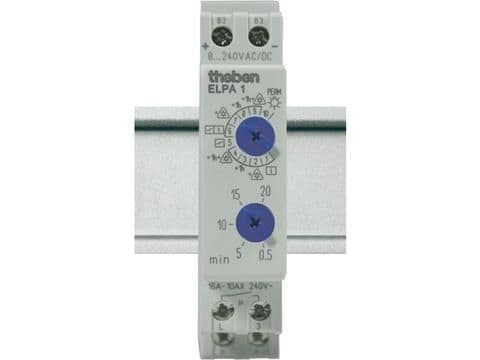 Minuterie d'escalier électronique 230V 50 - 60Hz 0,5 - 20 / 60m 1NO 16A vue 1