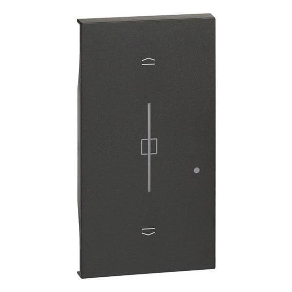 LNow WN - doigt interrupteur volet 2 modules finition Noire vue 1