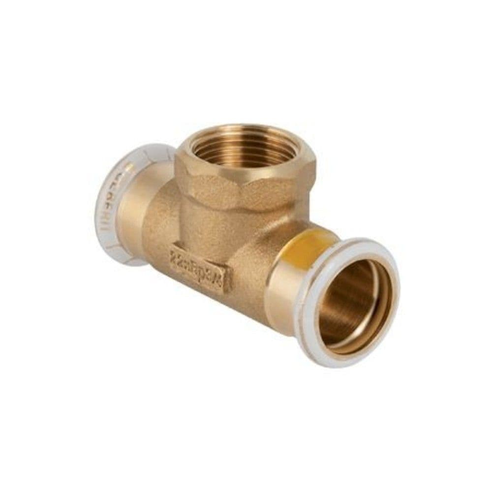Geberit Mapress raccord à sertir en cuivre pour gaz Té intérieur 18-1/2-18 vue 1