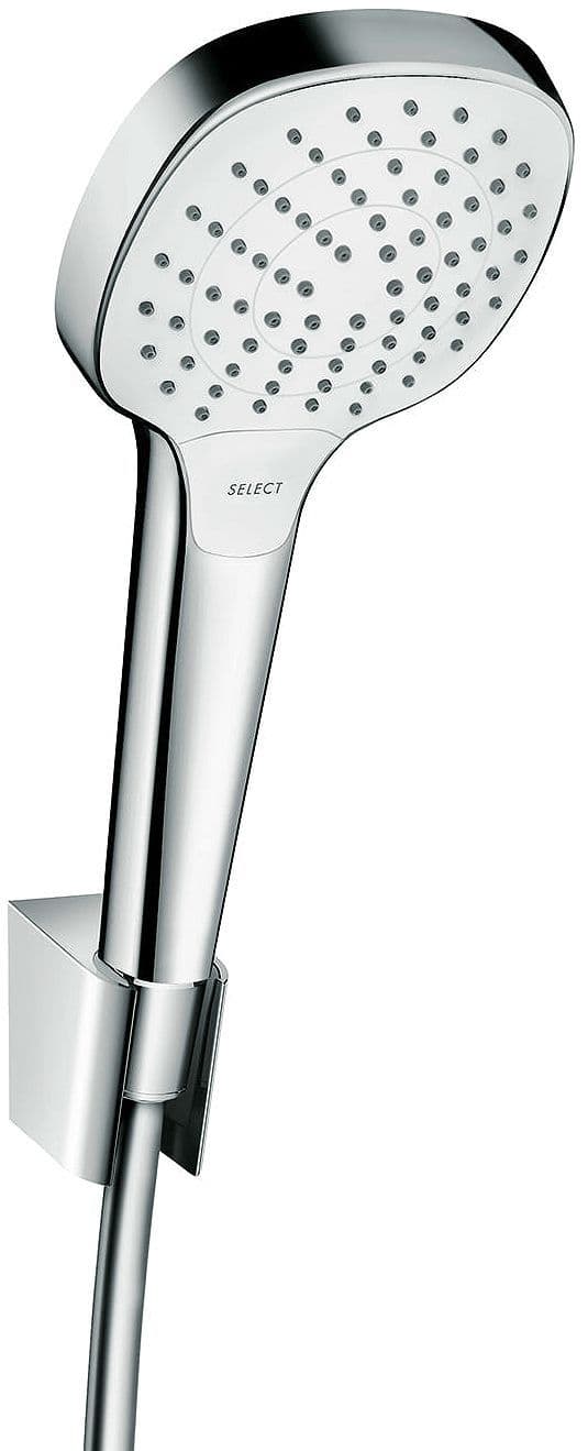 GARNITURE DE BAIN PORTER 'S-CROMA SELECT E VARIO 125CM BLANC-CHROME vue 1