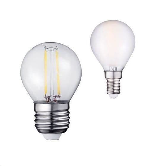 Petite lampe boule Led filament 4W E14 mat 3000K WW non dimmable vue 1