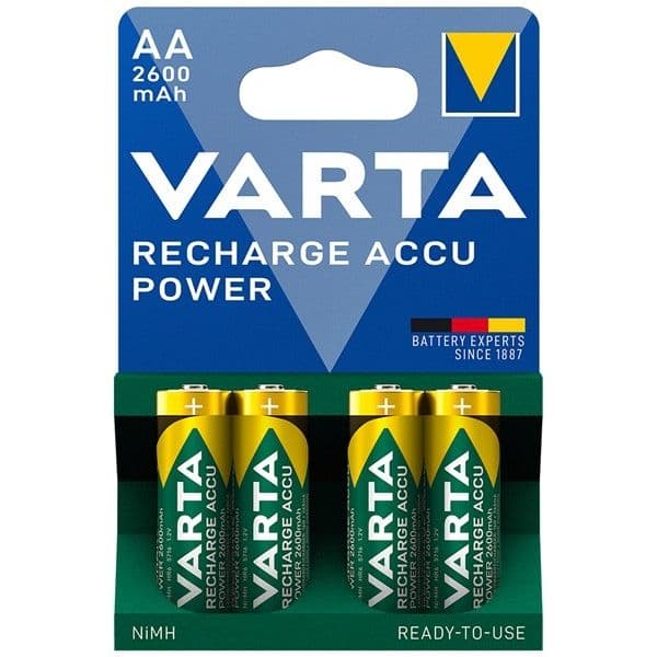 Pile rechargeable 1.2V Mignon HR6 Ni-Mh 2600mAh hauteur 50.5mm diamètre 14.5mm vue 1