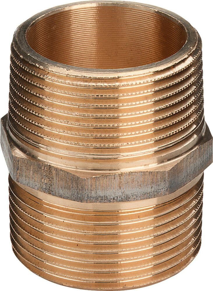 Viega mamelon double bronze 6/4"MM vue 1