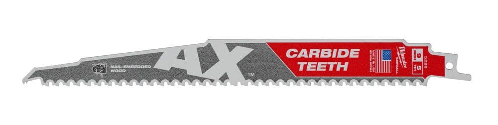 Milwaukee lame de scie alternative Sawzall bois the AX Carbide vue 1
