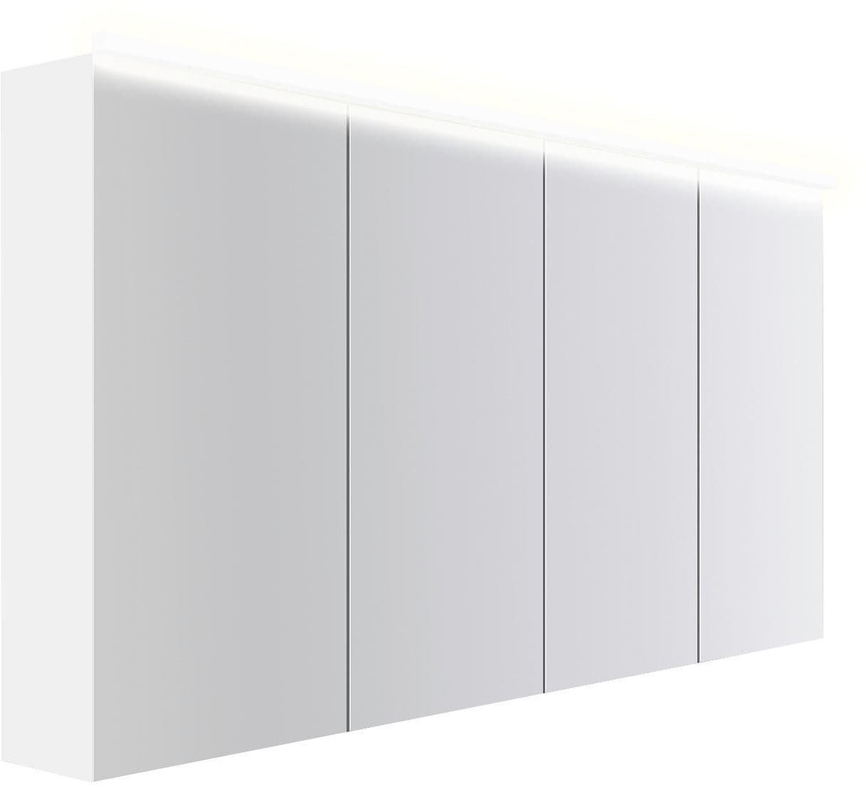 ARMOIRE TOILETTE COFFEE 4 PORTES 1600MM 4250K BLANC MAT vue 1