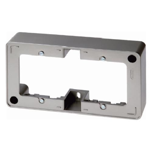Cadre saillie 2 postes, Berker Q.1 Anthracite, Velours vue 1
