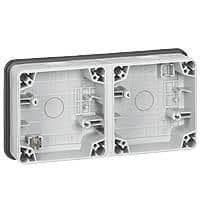 Plexo66 boîtier 2 postes horizontale - IP66 - IK08 vue 1