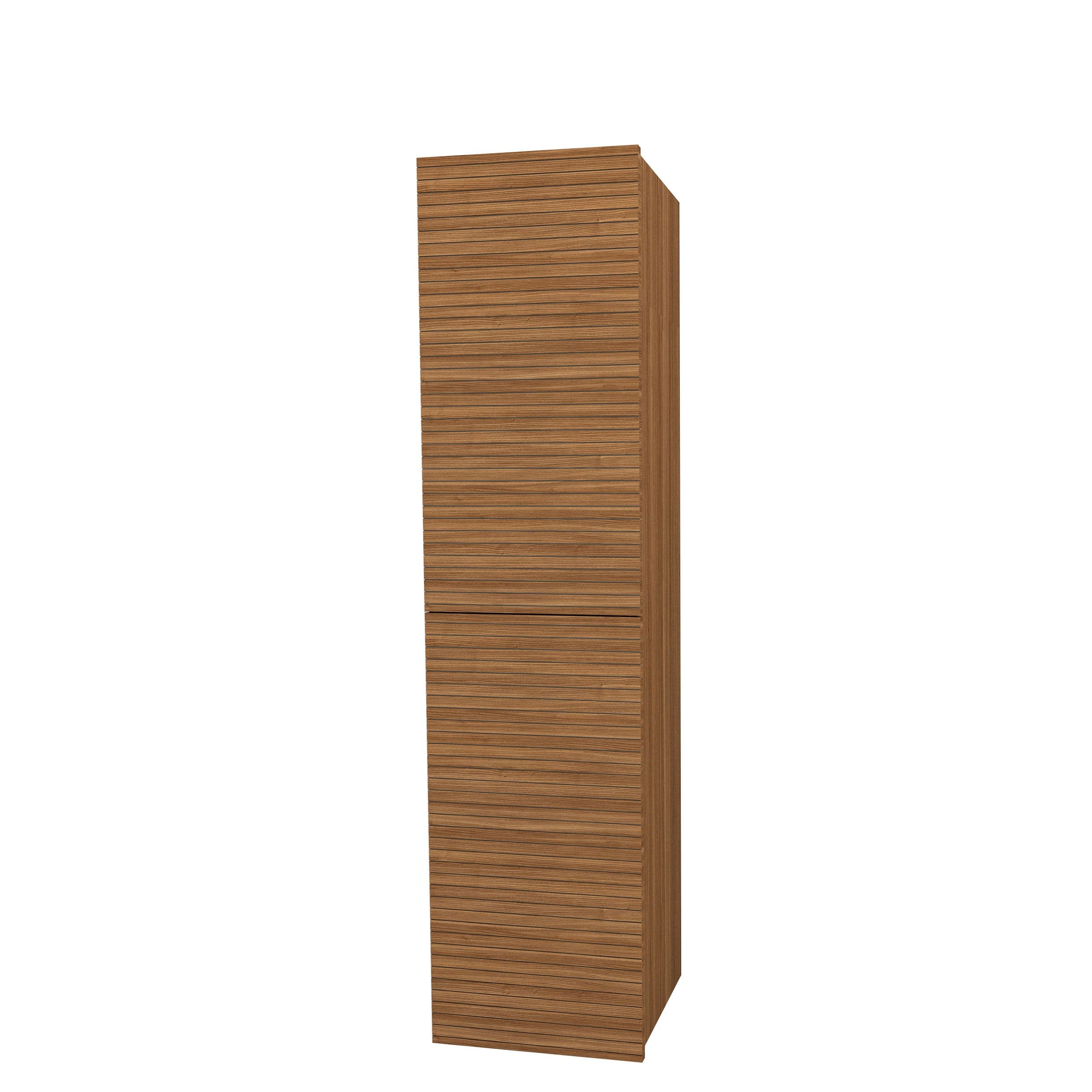 ELITE MEUBLE COLONNE AVEC RELIEF HORIZONTAL (160CM) - MARRON vue 1