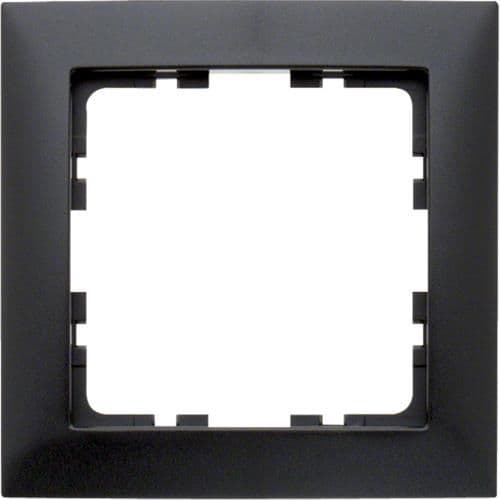 Plaque de recouvrement 1 poste Berker S.1 Anthracite, mat vue 1