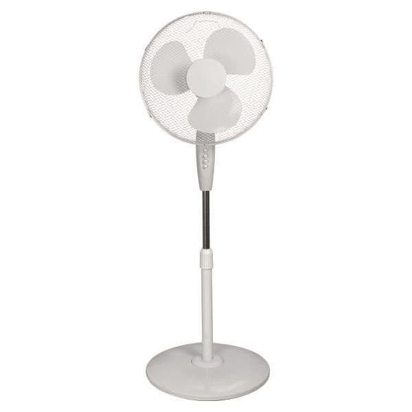 Ventilateur sur pied Blanc avec base ronde diamètre 43 60W vue 1