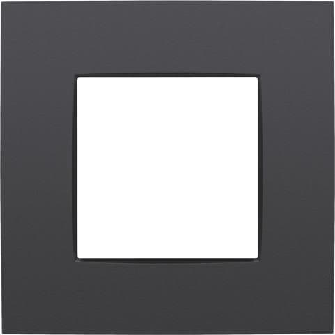 Plaque simple Anthracite vue 1
