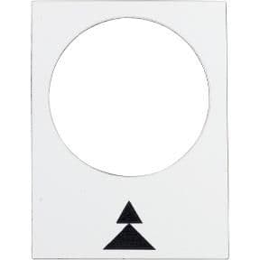Etiquette - 30 x 40mm - Blanc - droite PV-GV vue 1