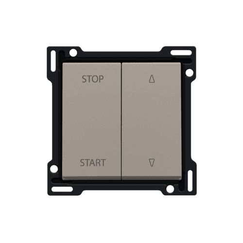 Set de finition pour interrupteur pour volets à verrouillage électrique, couleur bronze coated vue 1