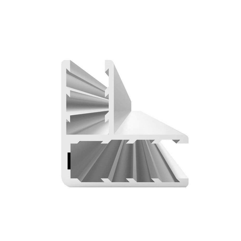 Van Marcke profil d'angle pour combinaison de 2 parois blanc mat vue 1