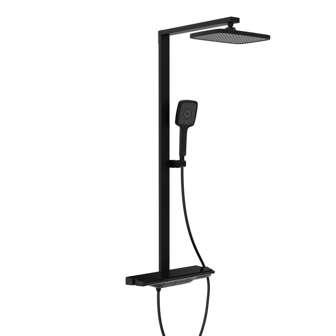 60586 HAWAII Douche de tête-Set, noir mat, avec Mitigeur thermostatique vue 1
