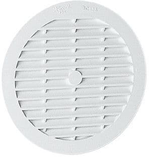 GRILLE ROND TUY FIBRE CIM BLC 100MM vue 1