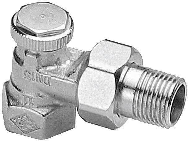 VANNE DE RETOUR REGUTEC HEIMEIER 1/2"-15MM EQUERRE vue 1
