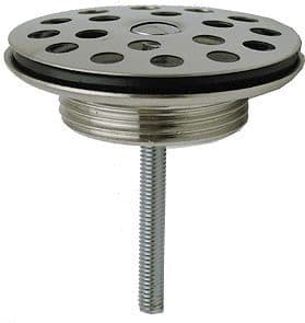 CREPINE LAVABO 5/4" PLATEAU BOMBE CHROME vue 1