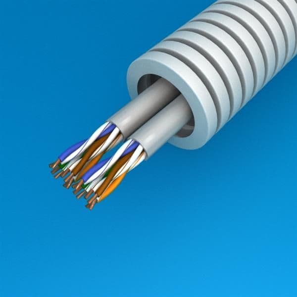 Tube précâblé FTP dual en rouleau de 50m vue 1