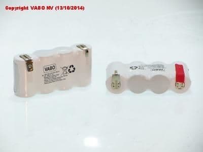 Ni-Cd 3D 4500 ht zaz + 6.3 mâle - 2.8 mâle 3.6V 92 x 23 x 43 vue 1