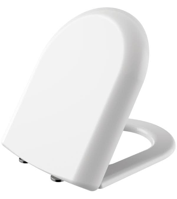 DUROPLAST SIÈGE DE TOILETTE PLAT, INOX CHARNIÈRES, SOFT-CLOSE vue 1