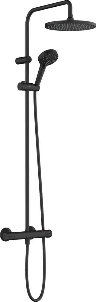 Hansgrohe Vernis Blend Showerpipe 240 1 jet avec thermostatique noir mat vue 1