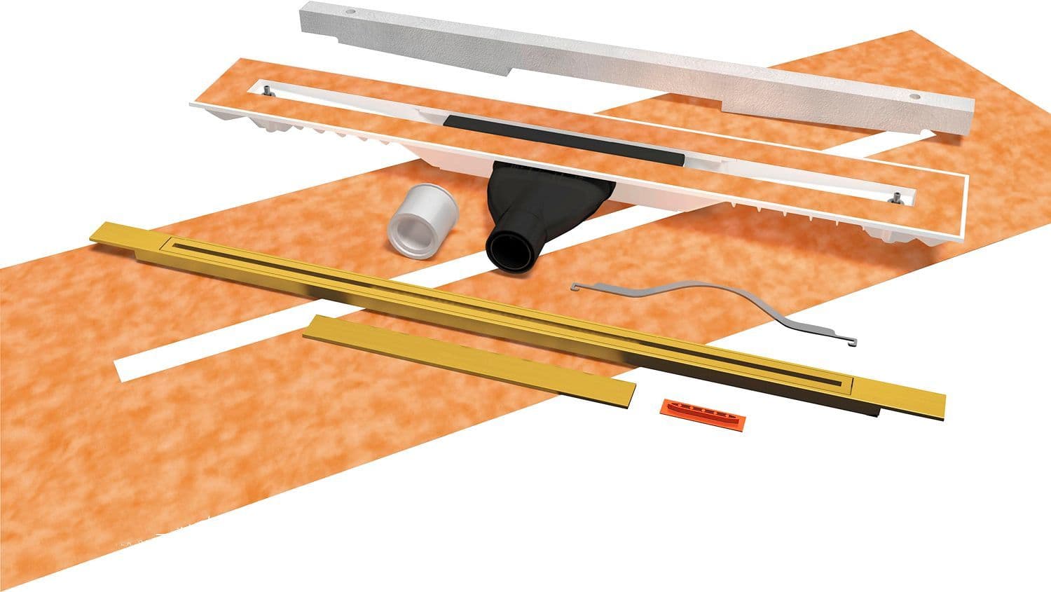 CANIVEAU CARRODRAIN TWIGGI XS LOW GOLD 80-110CM vue 1