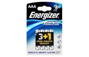 Energizer - pile Lithium - AAA / LR3 - 3 + 1 offert - 4 pièces vue 1