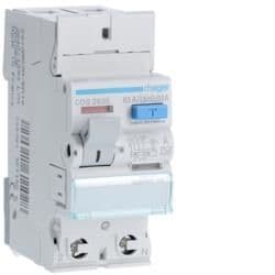 Interrupteur différentiel 2 pôles 63A 30mA type A 2 modules quickconnect vue 1