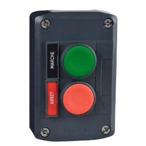 Station de contrôle XAL-D - fonction de démarrage et d'arrêt - 1 NO + 1 NC vue 1