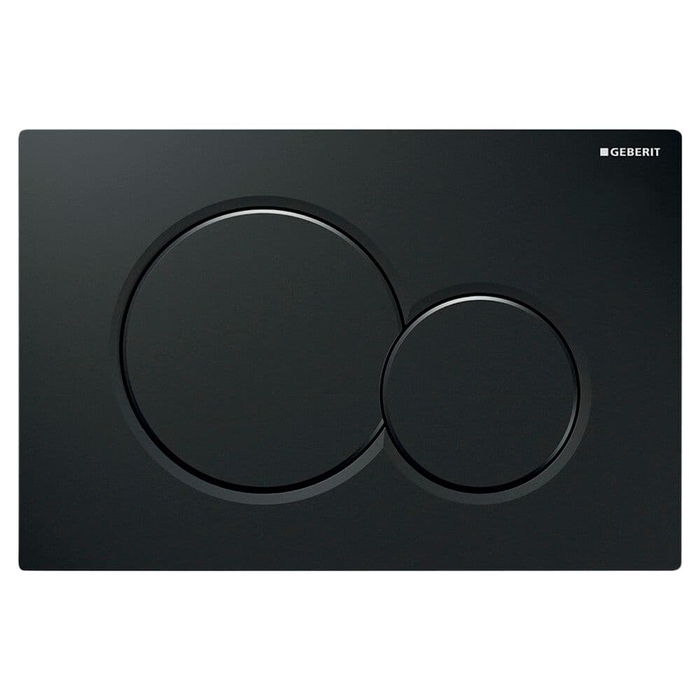 Geberit Sigma01 plaque de commande ronde noir vue 1