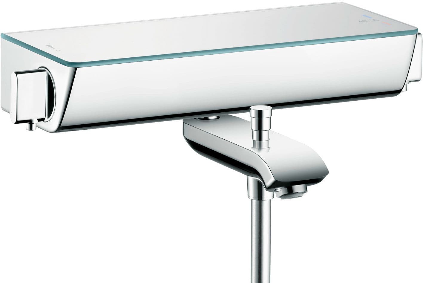 THERMOSTAT BAIN ECOSTAT SELECT HANSGROHE BLANC-CHROME vue 1