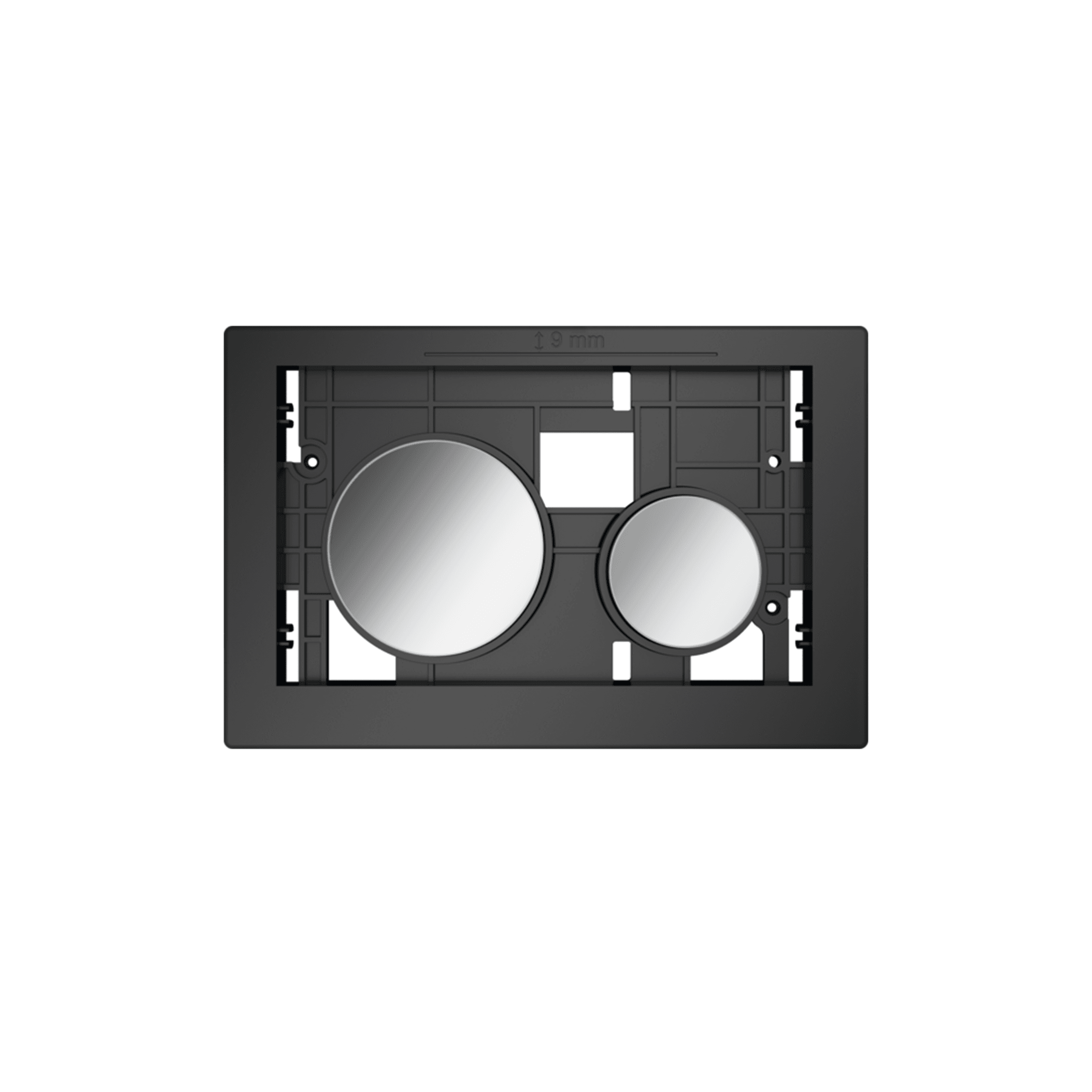 BOUTONS POUR PLAQUE DE DÉCLENCHEMENT TECELOOP, TOUCHES CHROMÉES BRILLANTES vue 1