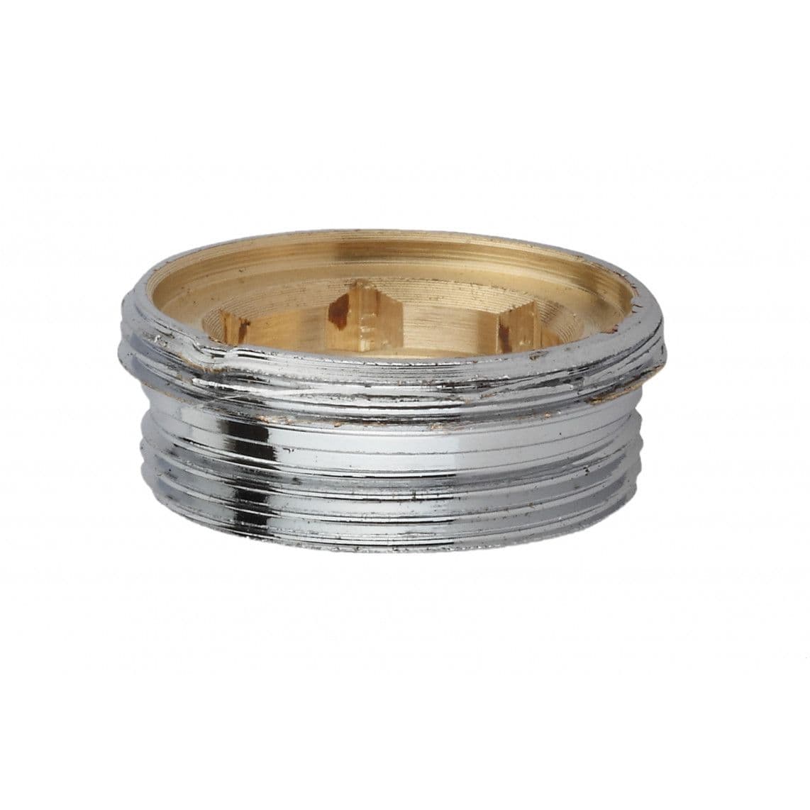 989329455 Raccord réducteur en laiton, chromé, M24AG x M22AG, vue 1