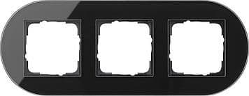 Cadre de finition Gira Studio Noir verre Noir vue 1