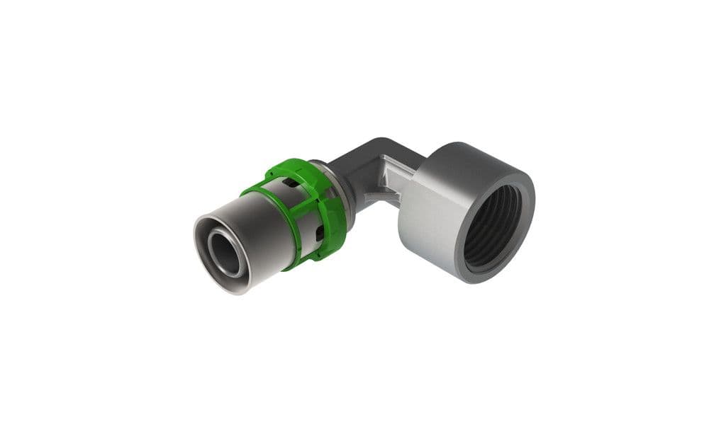 Comap Skinpress coude 90° tube multicouche Multiskin raccord à sertir F 16-1/2F vue 1