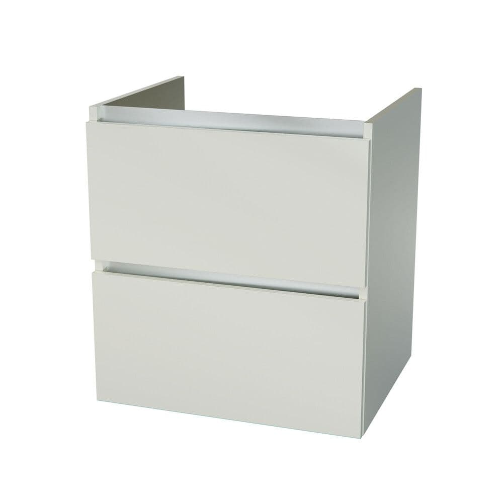 intro Tempus sous-meuble B600xD495xH650mm 2tiroirs blanc vue 1