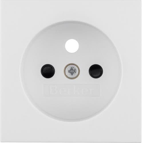 Sets de finition pour prise de courant avec terre Berker S.1 / B.3 / B.7 Blanc polaire, brillant vue 1
