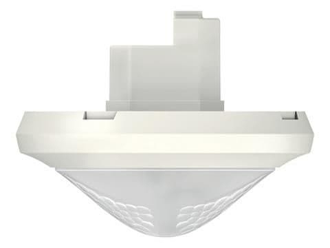 Détecteur de présence Blanc encastré détection 5 x 30m IP54 200W Led vue 1