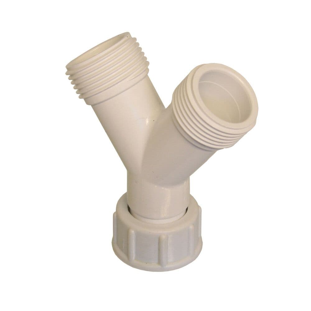 raccord-Y avec écrou tournant pour machine à laver 3/4" MFM plastique vue 1